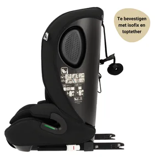 Novi Jules V2 Isofix Autostoel 76-150 cm – Groep 1/2/3 – Isofix + Top Tether – Verstelbare Hoofdsteun – I-Size by Novi Baby in Black – product photo 3 of 4