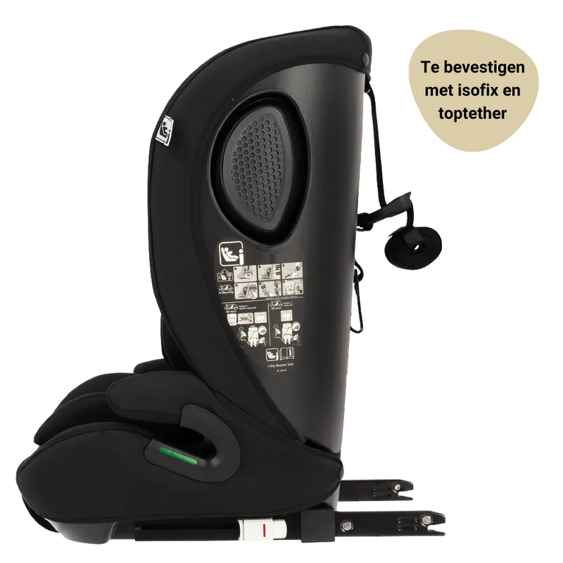 Novi Jules V2 Isofix Autostoel 76-150 cm – Groep 1/2/3 – Isofix + Top Tether – Verstelbare Hoofdsteun – I-Size by Novi Baby in Black – product photo 3 of 4
