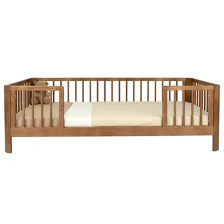 Peuterbed Novi Louise 80x160 Walnut (Ronde Hoek) van Novi Baby – productfoto 3 van 4