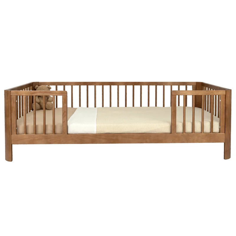 Peuterbed Novi Louise 80x160 Walnut (Ronde Hoek) van Novi Baby – productfoto 3 van 4