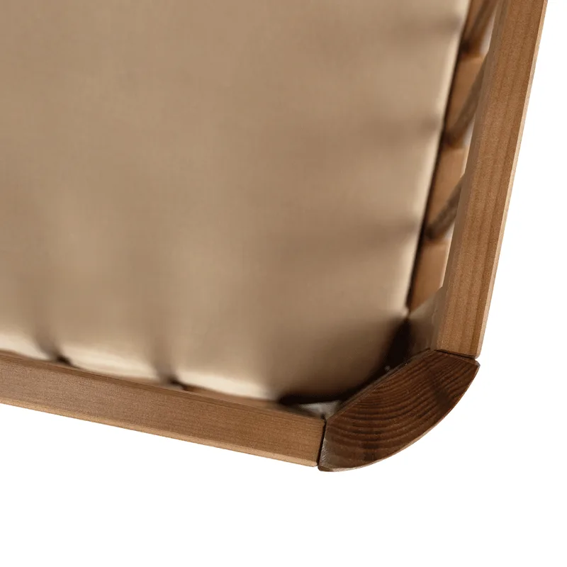Peuterbed Novi Louise 80x160 Walnut (Ronde Hoek) van Novi Baby – productfoto 4 van 4
