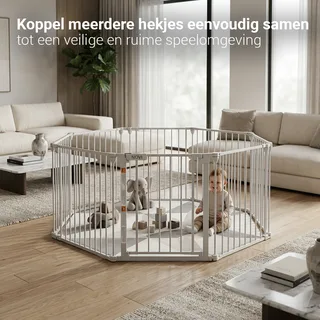 Traphek/Veiligheidshek Novi Power Securesafe Trio White fra Novi Baby – produktbillede 3 af 4