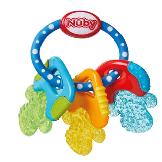 bijtspeeltje Koelbijtsleutels - 3m+ van Nûby in Blauw – productfoto 2 van 2