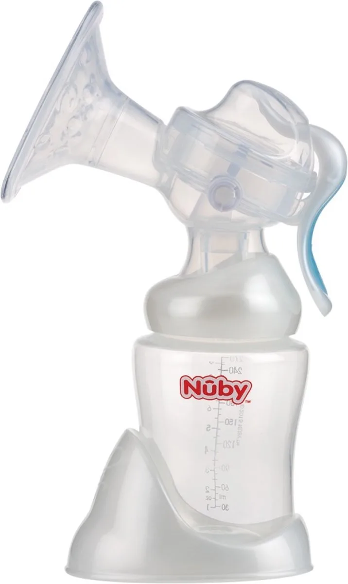 Borstkolf Handmatig 240ml van Nûby in Wit – productfoto