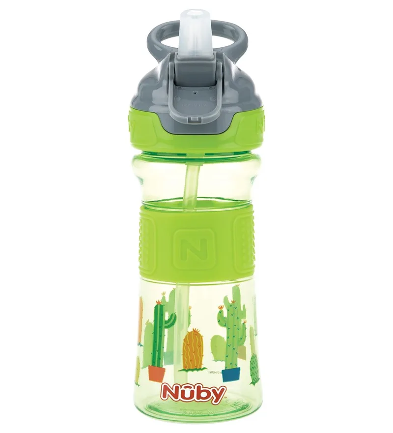 Drinkfles m. Rietje - 360ml - Groen de Nûby – photo produit