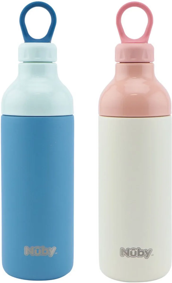 Drinkfles Roestvrijstaal 600ML de Nûby en Bleu – photo produit