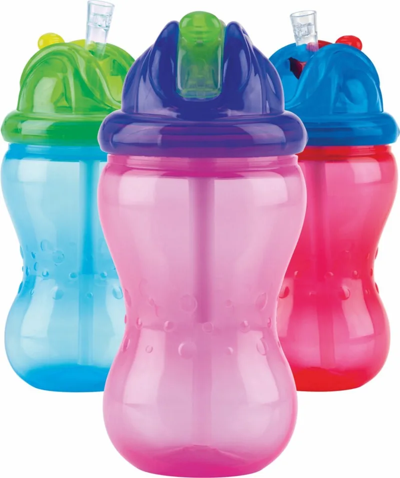 Flip It Antilekbeker - Blauw - Groen van Nûby in Roze – productfoto