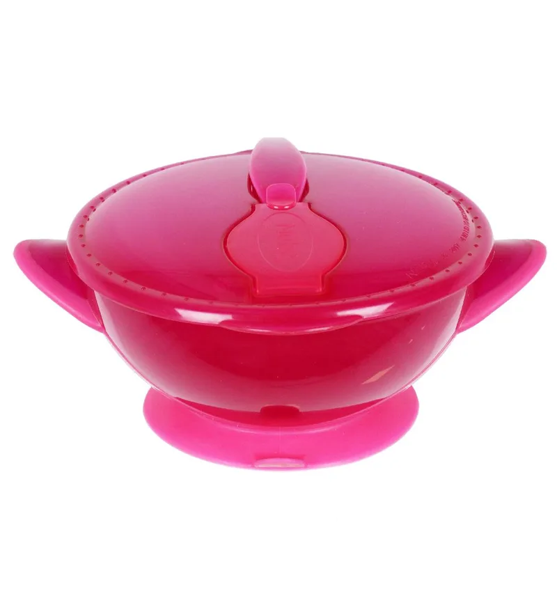 Kom m. Lepel - Roze från Nûby – produktbild