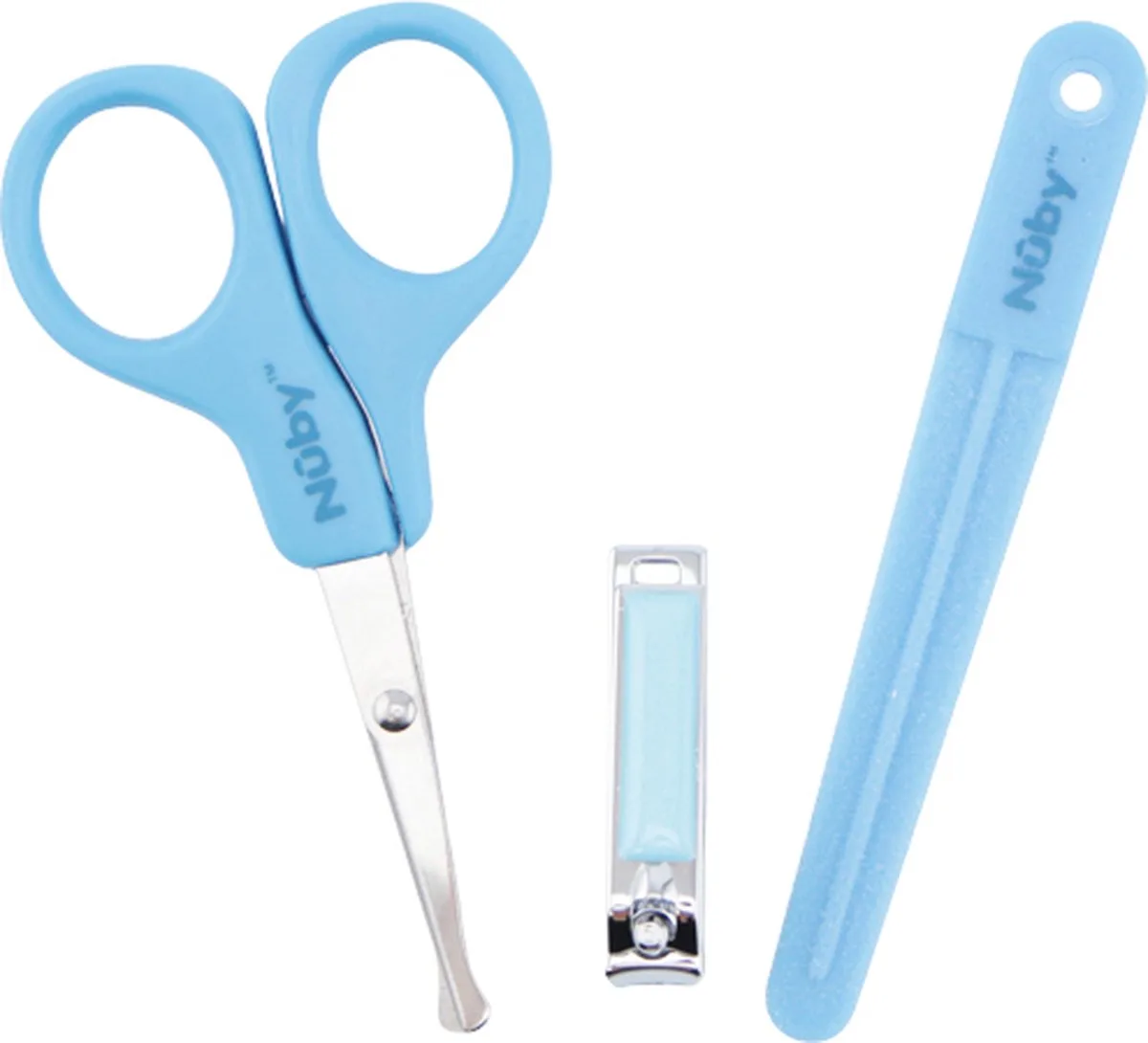 Manicureset voor baby's - Nagelverzorgingsset - 0m+ van Nûby in Blauw – productfoto