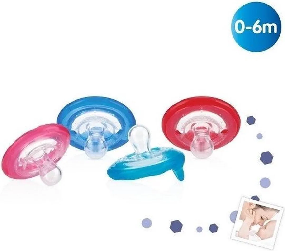 Natural flex cherry fopspeen 0-6 maanden 1 Stuks van Nûby – productfoto