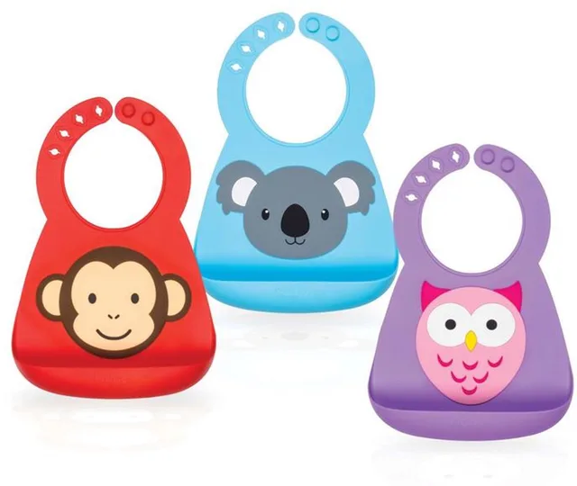 Nuby 3D Silicone Slab Dierendesign 3 Maanden+ (1 stuk)