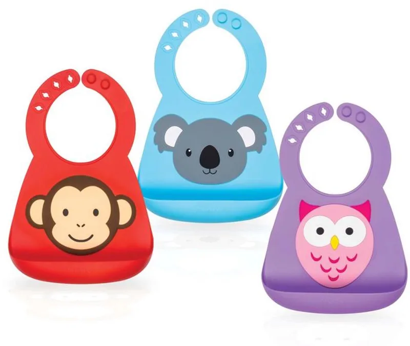 Nuby 3D Silicone Slab Dierendesign 3 Maanden+ (1 stuk) by Nûby in Purple – product photo