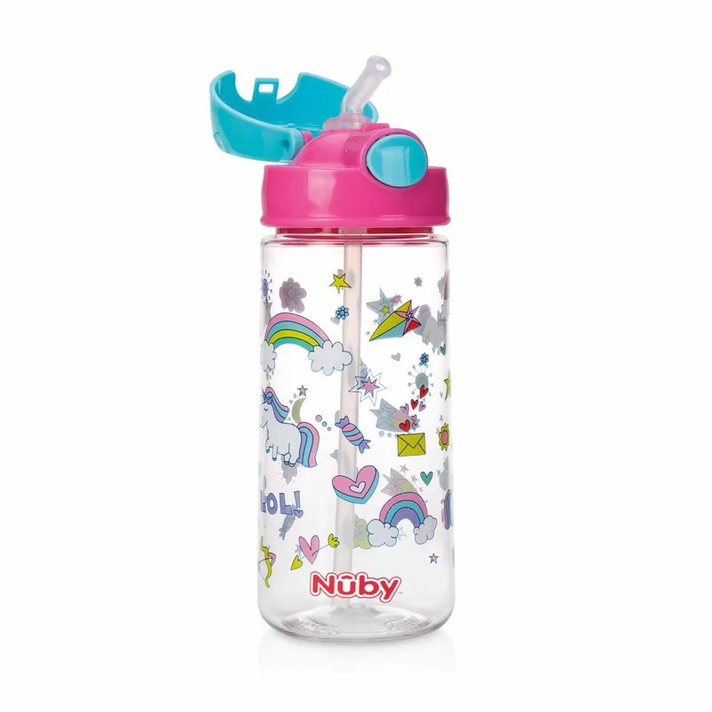 Rietjesbeker 530 ml de Nûby en Rose – photo produit