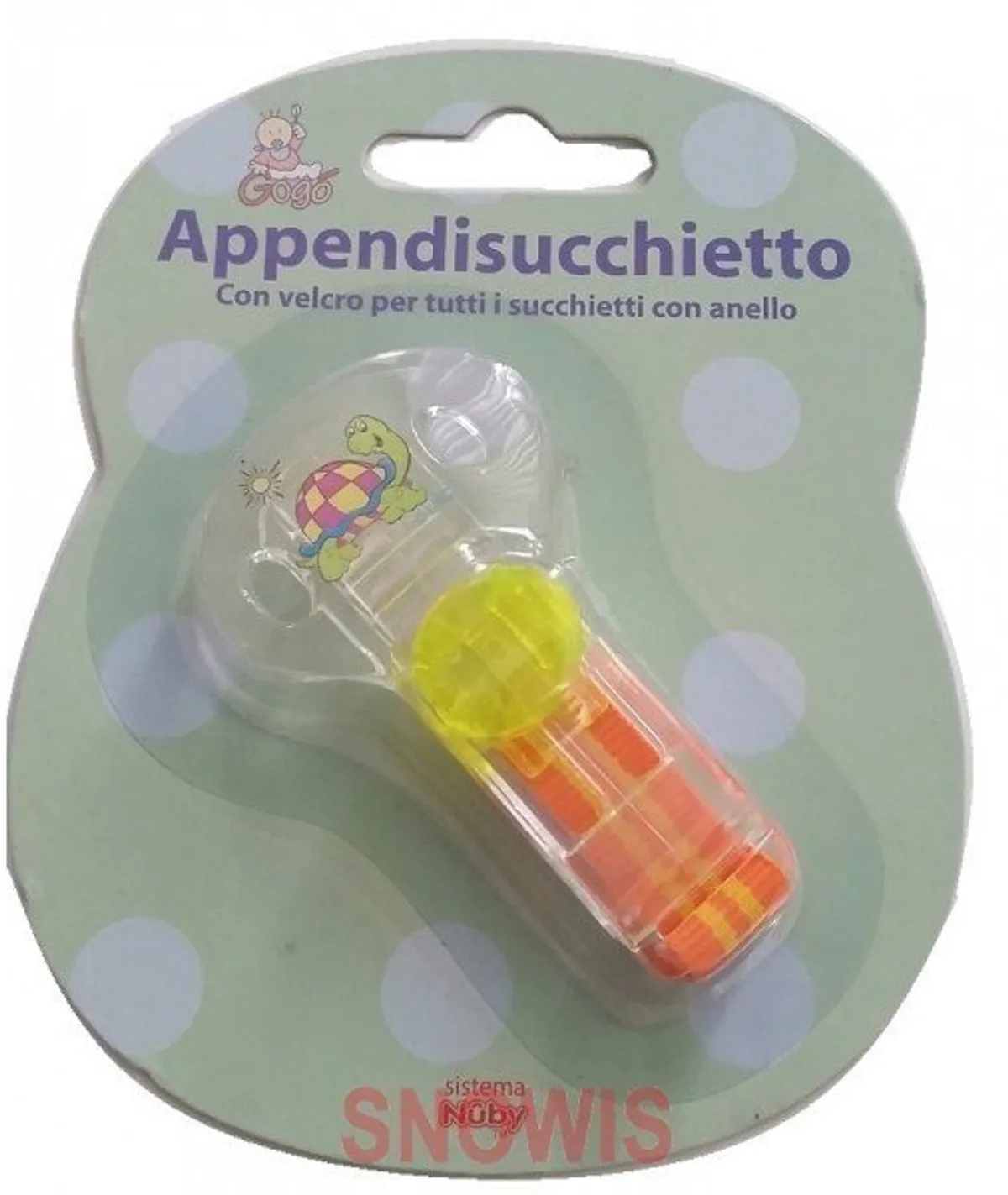 Speenkoord Schildpad van Nûby in Transparant – productfoto