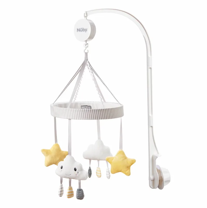 Wolk & Ster Muziekmobiel voor Wiegje - 0m+ by Nûby in White – product photo