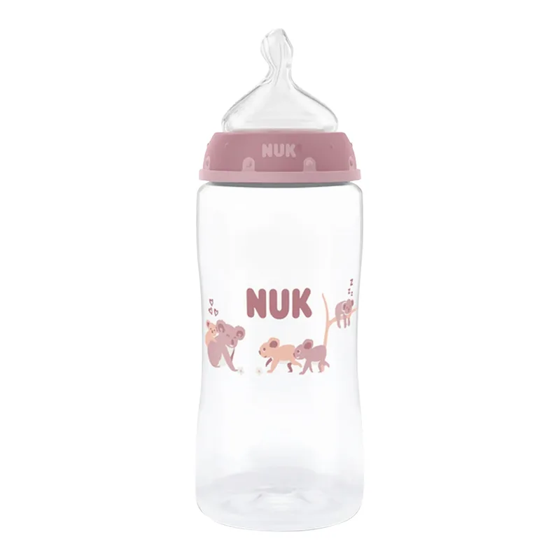 Babyflasche First Choice, 300ml van NUK in Roze, 6,6 × 6,6 × 22 mm – productfoto