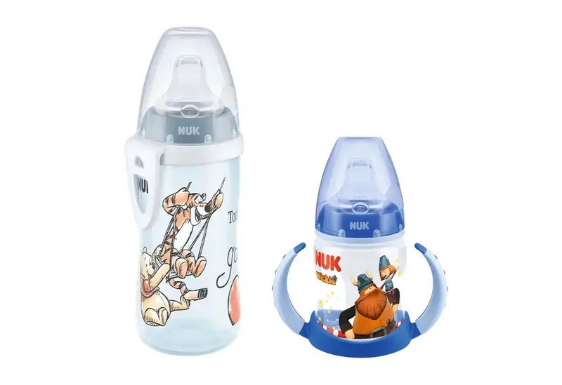 Babyflasche NUK Babytrinklernflasche mit Active Cup 12M+ Auslaufsicherer van NUK in Blau – productfoto