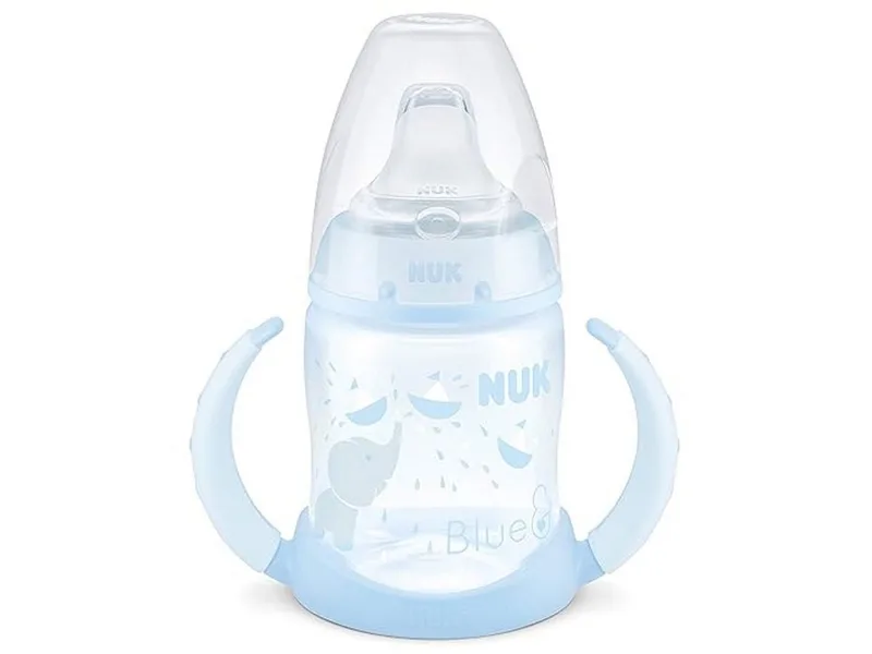 Babyflasche NUK First Choice Trinklernbecher, Trinklernflasche 150ml boy van NUK in Blau – productfoto