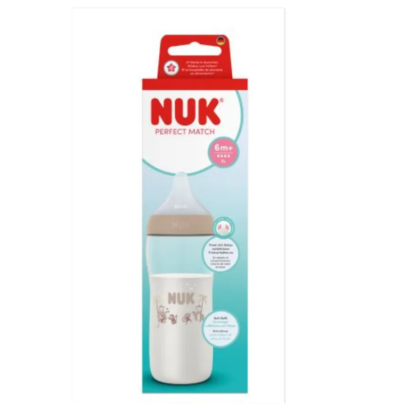 Babyflasche Perfect Match, 260ml van NUK in Beige, 7,2 × 7,2 × 21,2 mm – productfoto 2 van 2