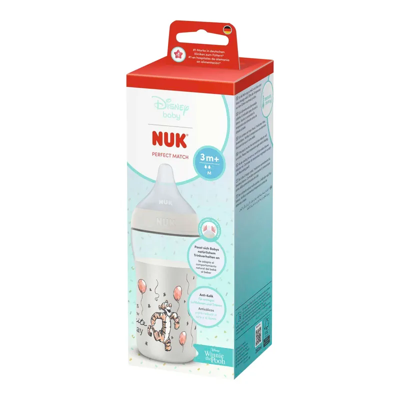 Babyflasche Perfect Match, 260ml von NUK in Mehrfarbig, 7,2 × 7,2 × 21,2 mm – Produktfoto