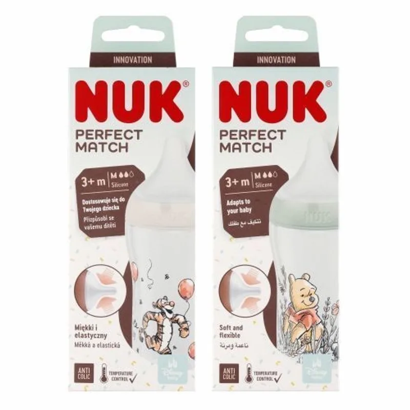babyfles BPA-vrij plastic - Voedingsfles fra NUK i Multicolor – produktbillede