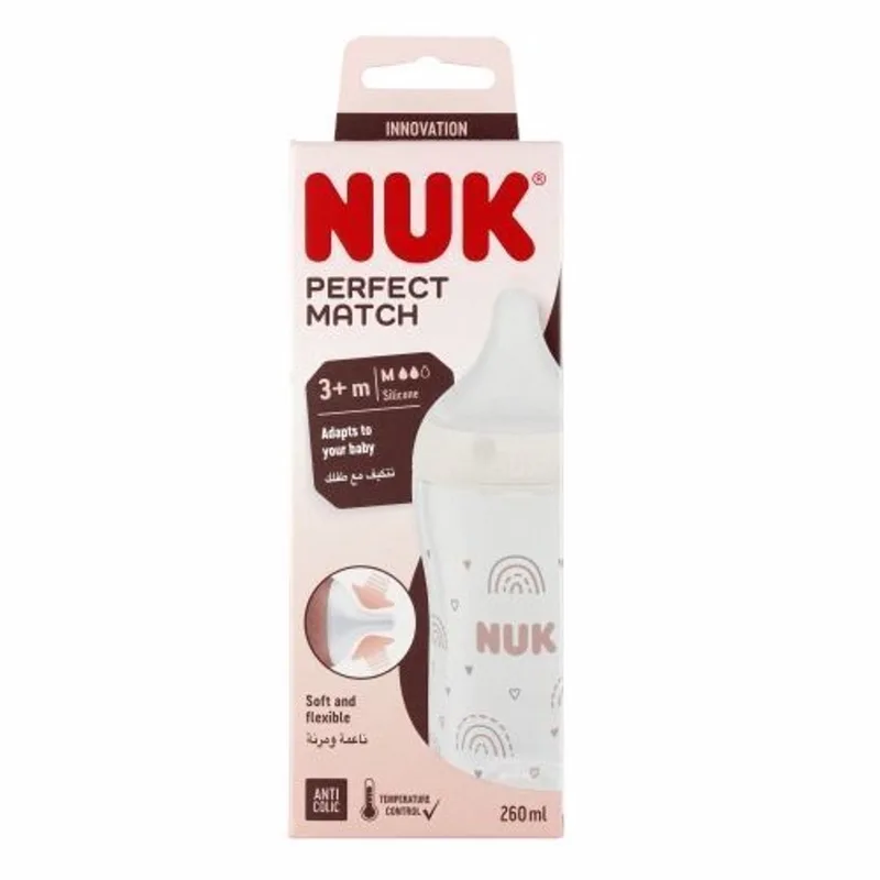 babyfles plastic - Voedingsfles fra NUK i Multicolor – produktbillede
