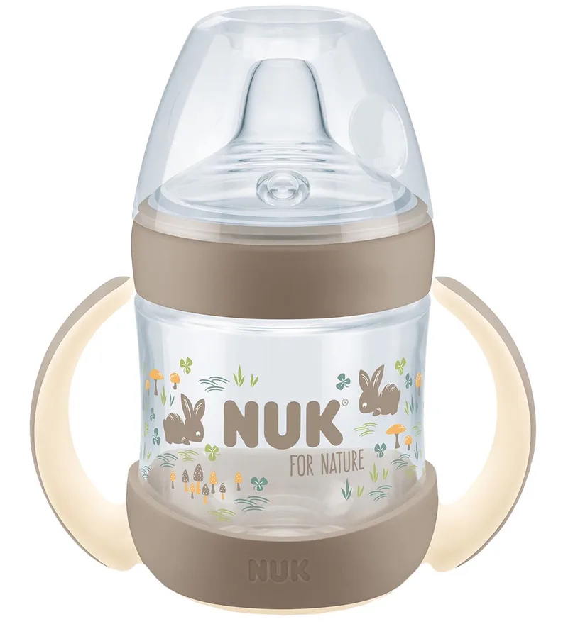 Drinkbeker m. Handvat en Drinkdeksel - 150 ml - For Nature van NUK – productfoto