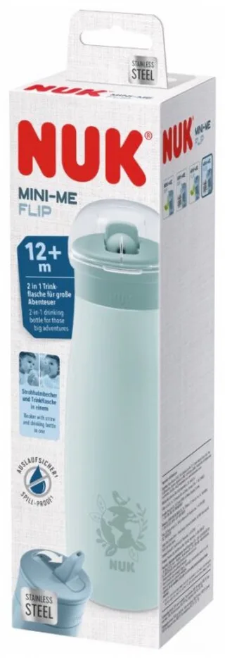 drinkfles Mini-Me Flip 500ml roestvrij staal mint 12M+ BPA-vrij. van NUK in Meerkleurig – productfoto 1 van 2