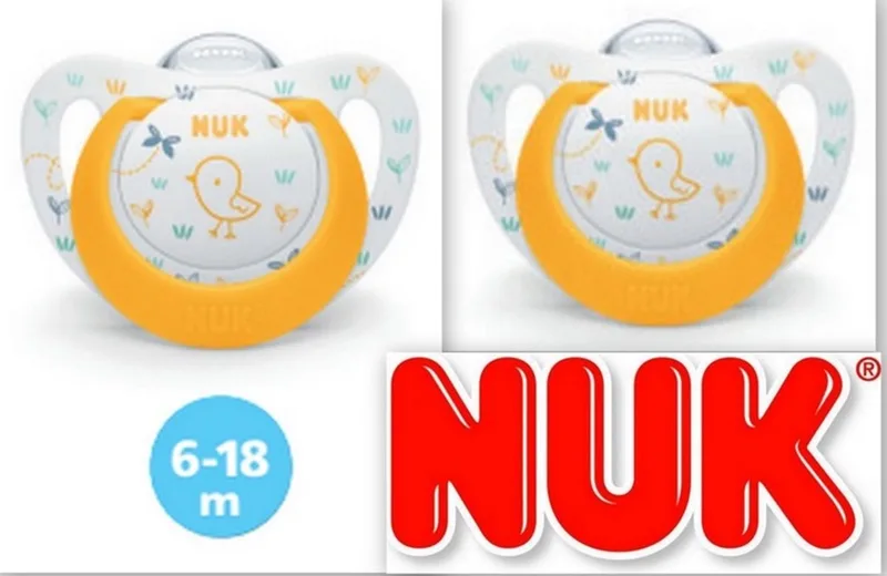 Expert | Gele siliconen fopspenen | 6-18 maanden | 2st. set | 6-18 maanden by NUK in Yellow – product photo