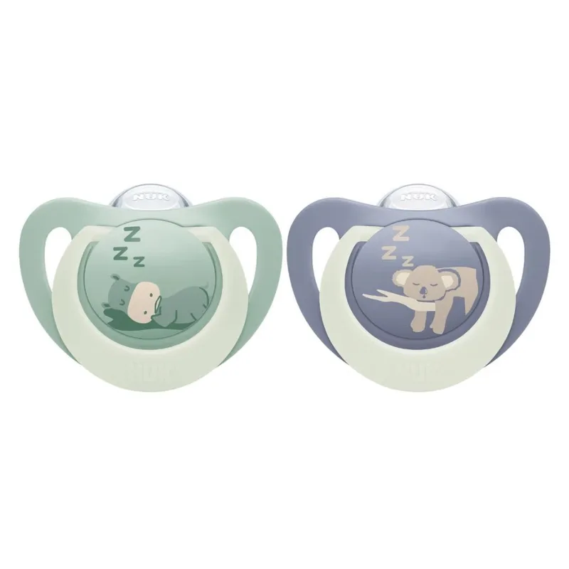 Fopspeen NUK Hippo Koala 2stk 0-6mnd de NUK – photo produit 1 sur 2