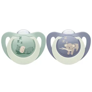 Fopspeen NUK Hippo Koala 2stk 6-18mnd van NUK – productfoto 1 van 2