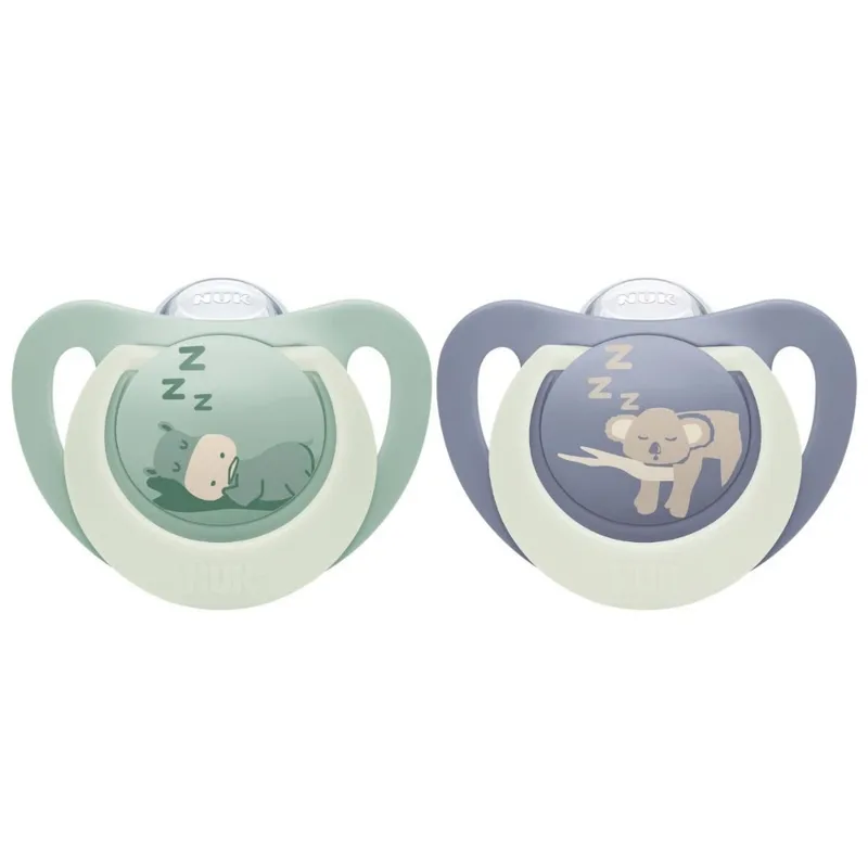 Fopspeen NUK Hippo Koala 2stk 6-18mnd van NUK – productfoto 1 van 2