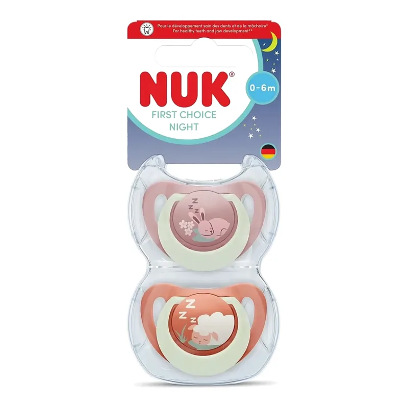Fopspeen NUK Konijn Schaap 2stk 0-6mnd van NUK – productfoto 2 van 2