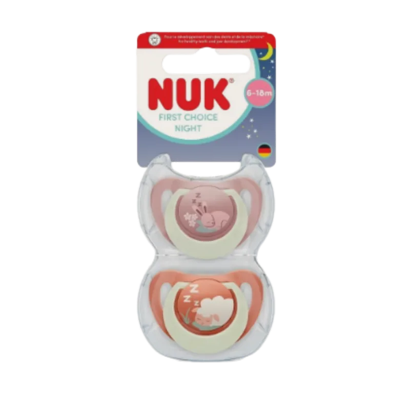 Fopspeen NUK Konijn/Schaap 2stk 6-18mnd von NUK – Produktfoto 2 von 2