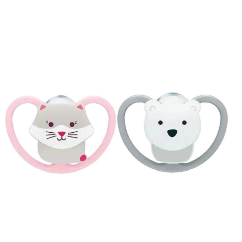 Fopspeen NUK Perfect Match Air Kat/Ijsbeer 2stk 6-18mnd von NUK – Produktfoto 1 von 2