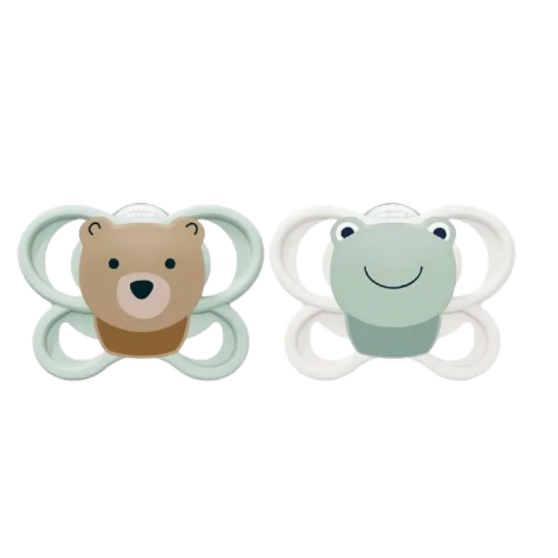Fopspeen NUK Perfect Match Air Kikker/Beer 2stk 0-6mnd de NUK – photo produit 1 sur 2