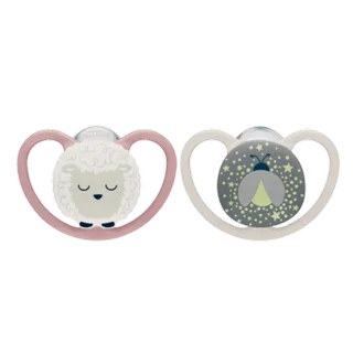 Fopspeen NUK Perfect Match Air Night Schaap/Vuurvlieg 2stk 18-36mnd von NUK – Produktfoto 1 von 2