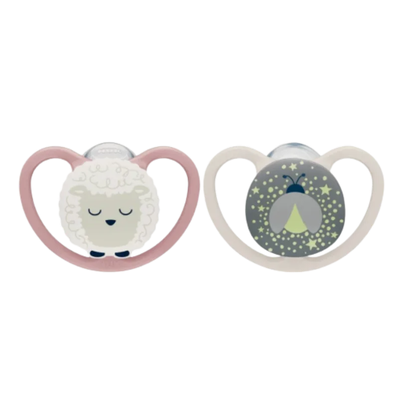 Fopspeen NUK Perfect Match Air Night Schaap/Vuurvlieg 2stk 18-36mnd von NUK – Produktfoto 1 von 2