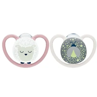 Fopspeen NUK Perfect Match Air Night Schaap/Vuurvlieg 6-18mnd 2-pack de NUK – photo produit 1 sur 2