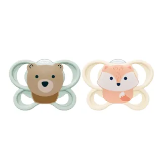 Fopspeen NUK Perfect Match Air Vos/Beer 2stk 0-2mnd by NUK – product photo 1 of 2