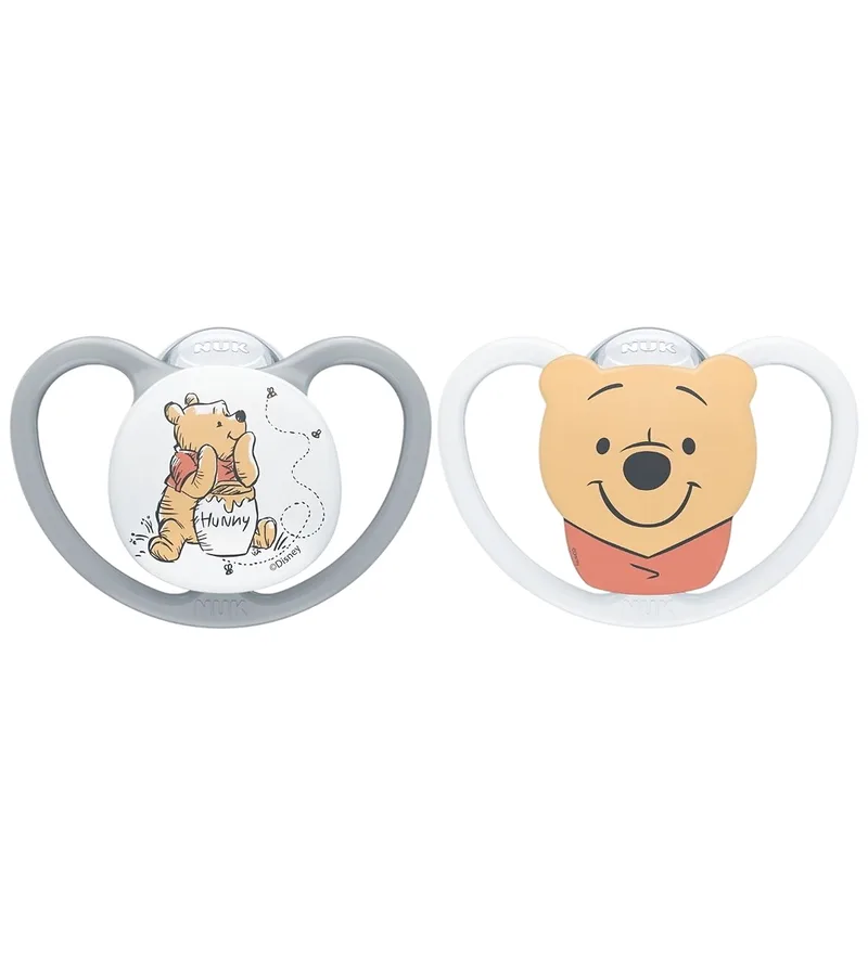 Fopspenen - 2-pack - Perfecte match Air - Winnie The Pooh van NUK – productfoto