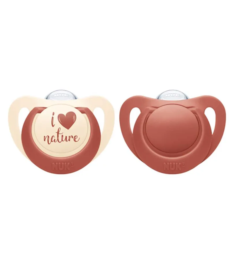 Fopspenen - For Nature - 2-pack - Rood van NUK – productfoto