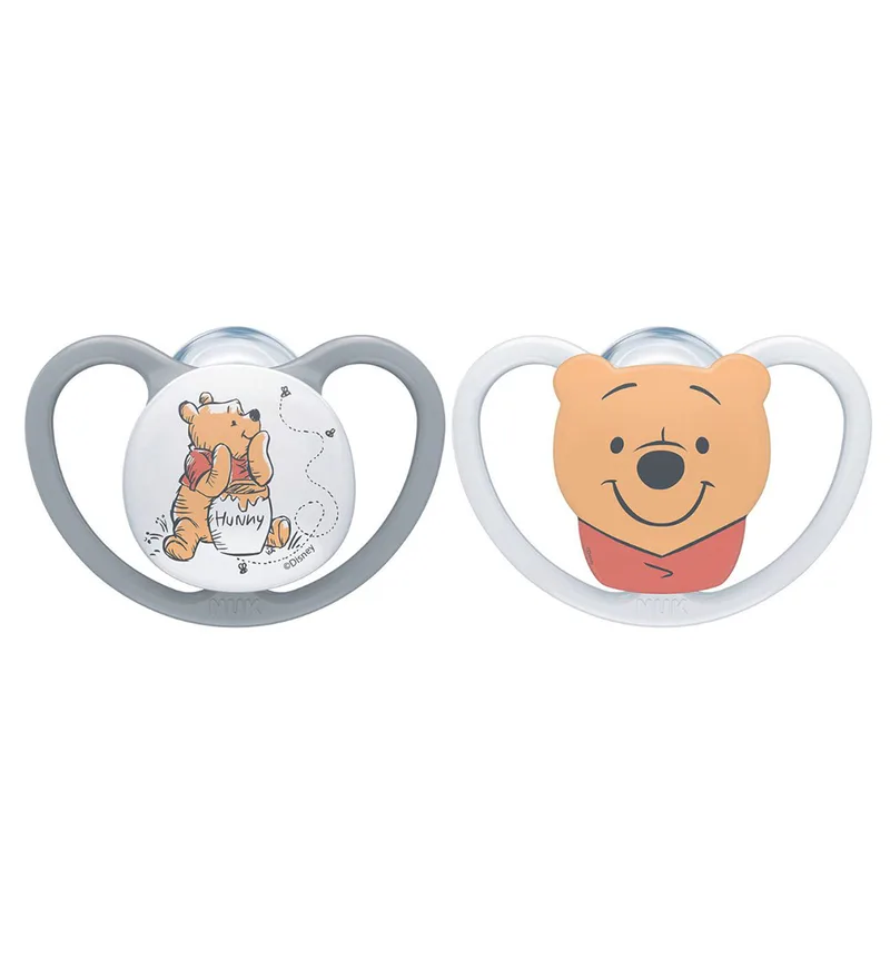 Fopspenen - Space - 2-pack - Winnie The Pooh van NUK – productfoto
