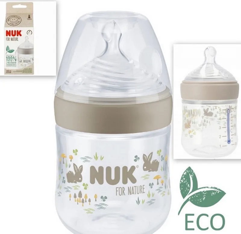 For Nature | Babyfles | maat S | 150 ml | 150 ml fra NUK i Beige – produktbillede