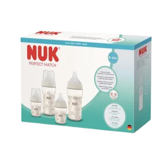 glazen babyfles set - anti-koliek flesjes 0-3M+ rainbow design. von NUK in Mehrfarbig – Produktfoto 2 von 2