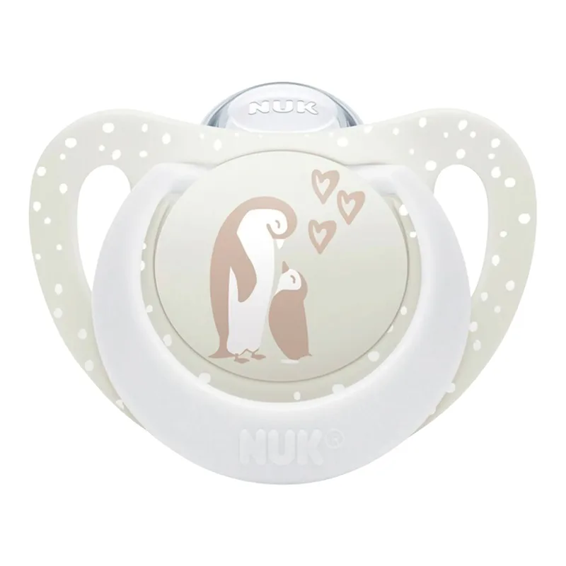 Nuk 2er-Pack Schnuller First Choice, 0-6M de NUK en Multicolore, 5,3 × 6 × 13,5 mm – photo produit