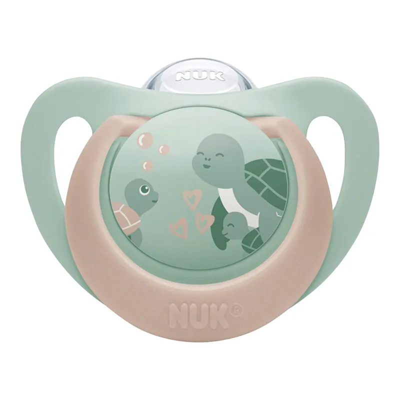 Nuk 2er-Pack Schnuller First Choice, 6-18M van NUK in Meerkleurig, 5,3 × 6 × 13,5 mm – productfoto