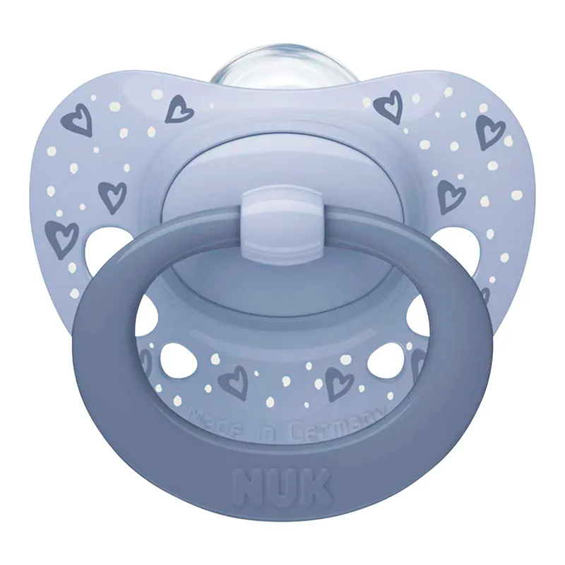 Nuk 2er-Pack Schnuller First Choice Classic Night, 6-18M de NUK en Multicolore, 5,3 × 6 × 13,5 mm – photo produit