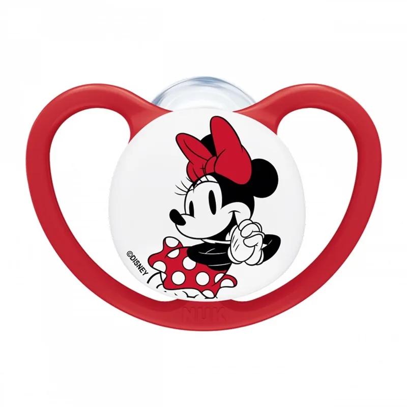 Perfect Match Air Fopspeen Mickey Mouse 6-18m - Siliconen speen fra NUK i Rød – produktbillede