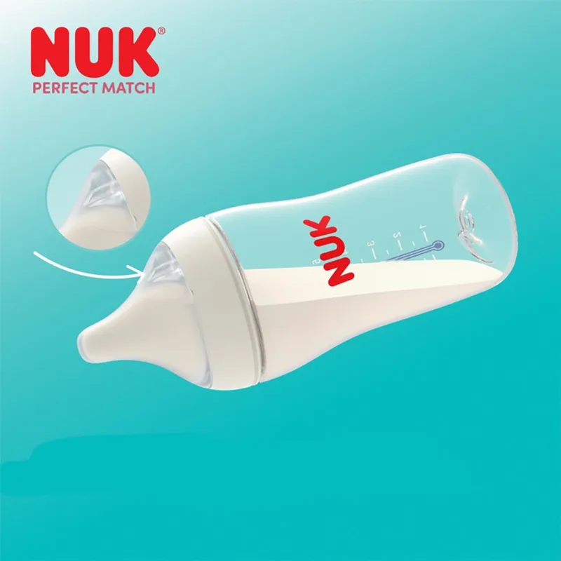 Perfect Match babyfles 150ml temperatuurcontrole - Zuigfles by NUK in Multicolor – product photo